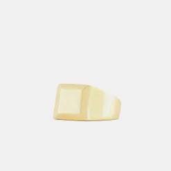 Gold Block Ring