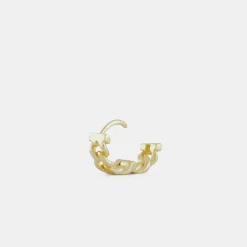 Gold Cuban Link Earring