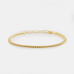 Gold Diamond Cut Bracelet