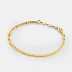 Gold Diamond Cut Bracelet