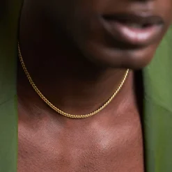Gold Diamond Cut Chain