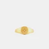 Gold Diamond Signet Ring