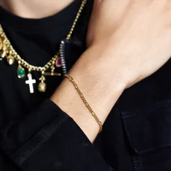 Gold Figaro Bracelet