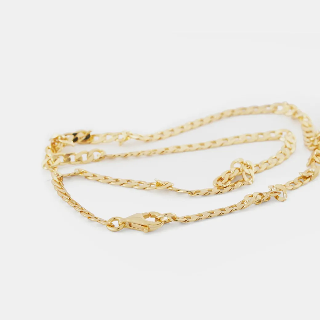 Gold Flat Cuban Chain