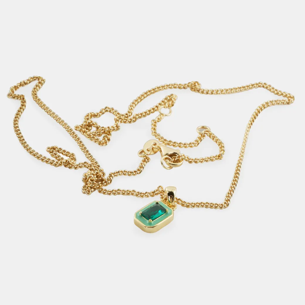 Gold Green Blush Necklace - Limited Edition