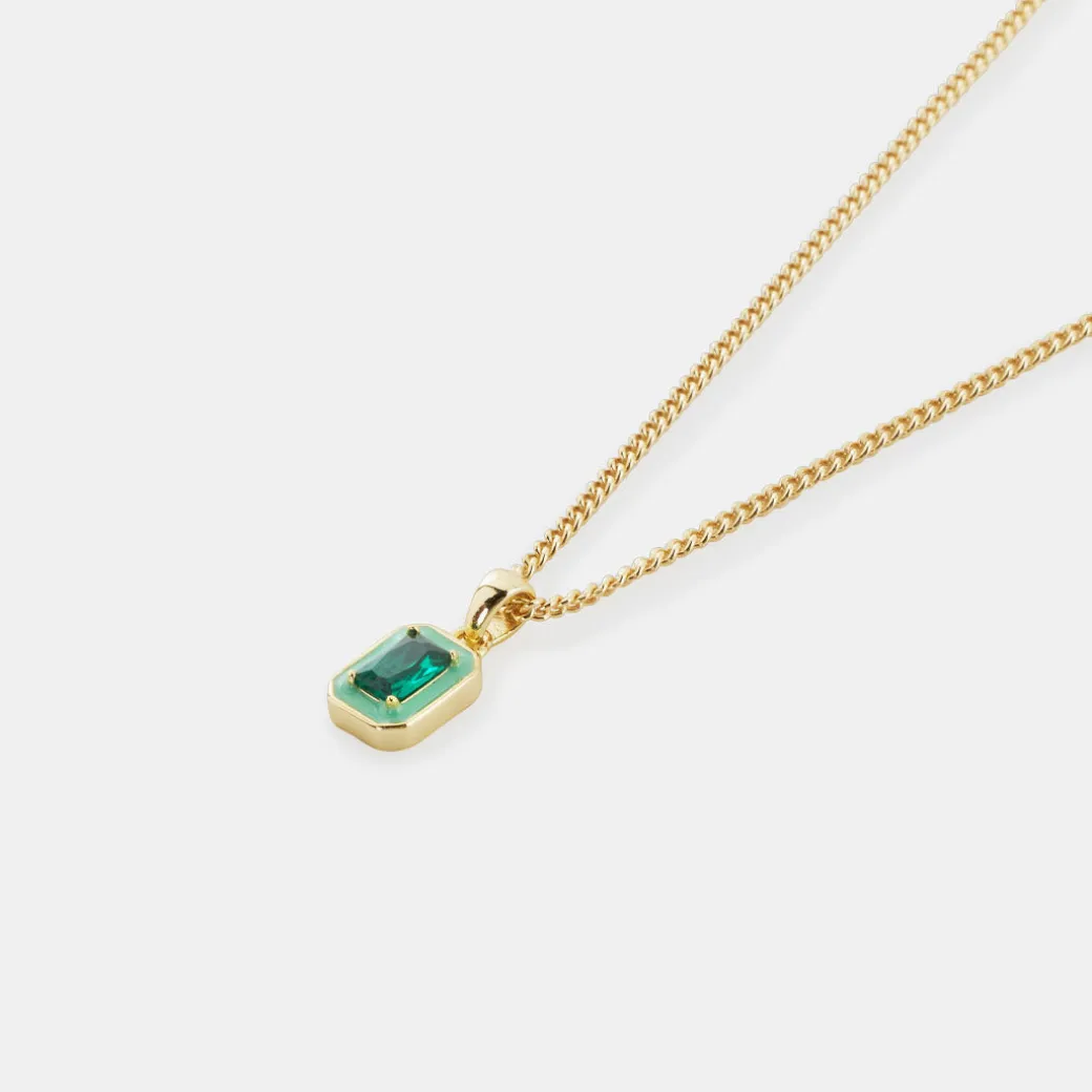 Gold Green Blush Necklace - Limited Edition