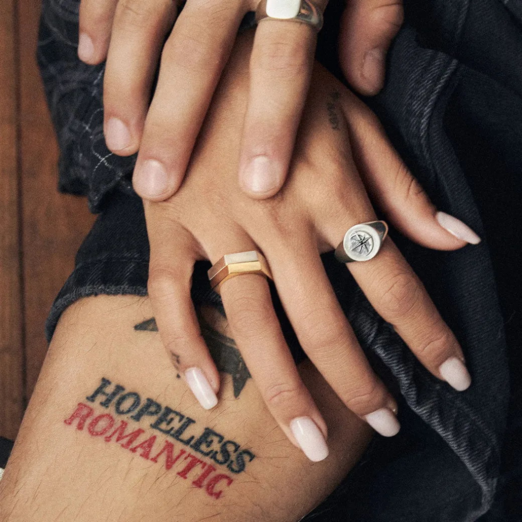 Gold Hex Ring