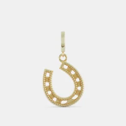 Gold Horseshoe Pendant