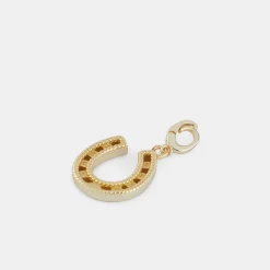 Gold Horseshoe Pendant