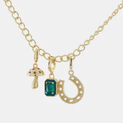 Gold Horseshoe Pendant