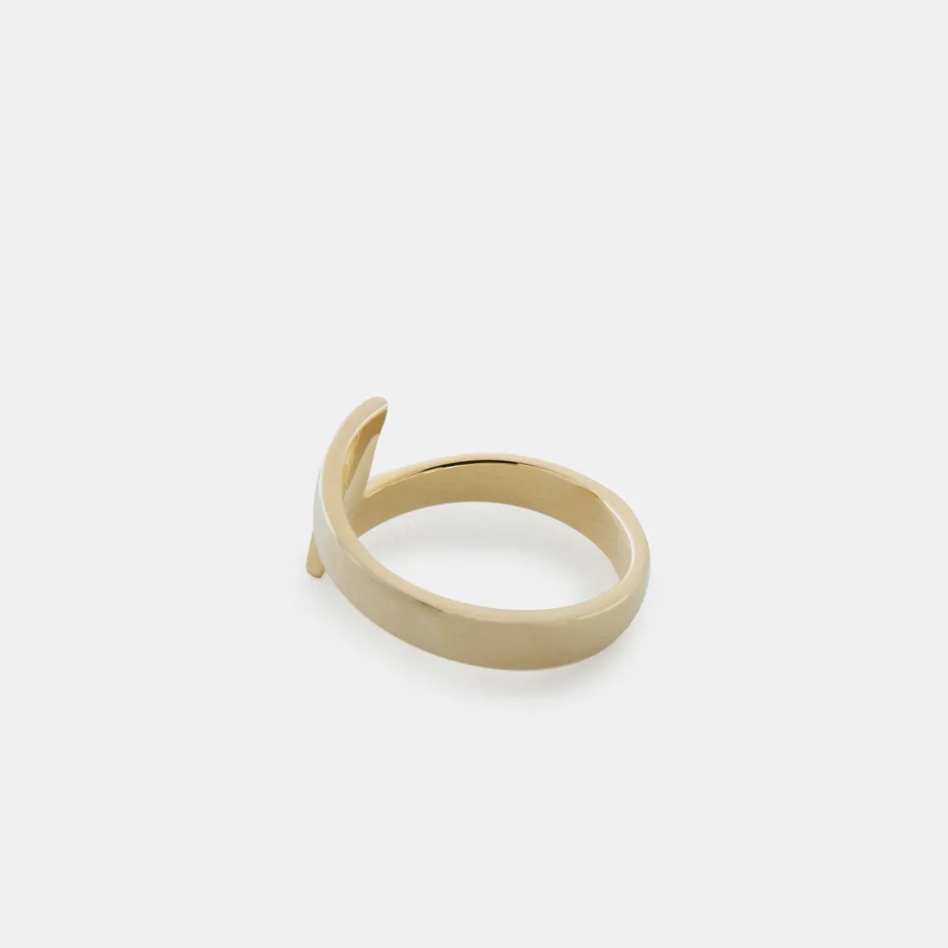 Gold Lightning Bolt Ring