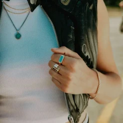 Gold Lightning Bolt Ring