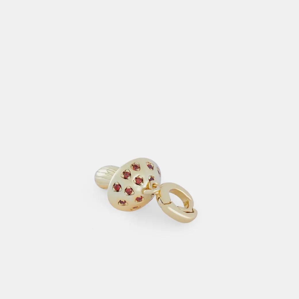 Gold Mushroom Pendant