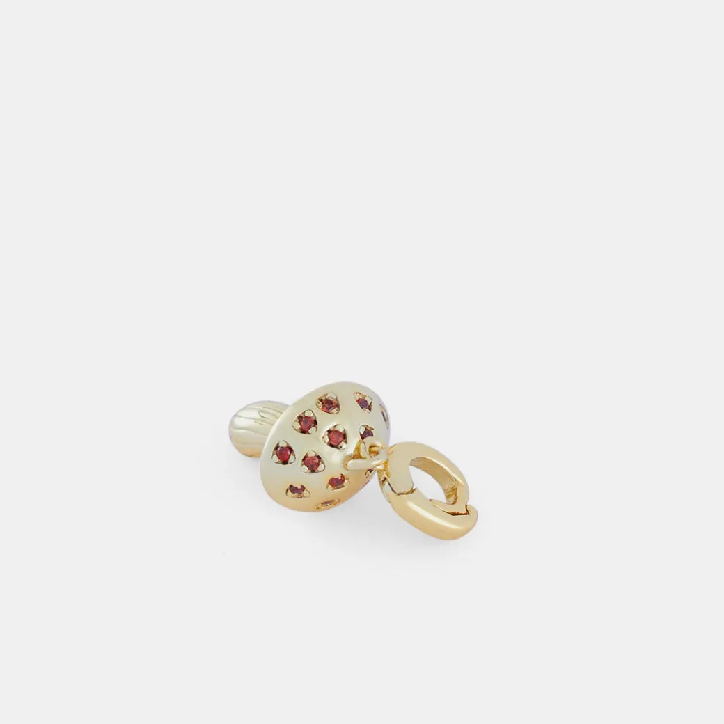 Gold Mushroom Pendant