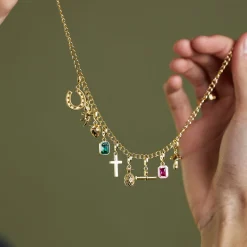 Gold Pink Blush Pendant