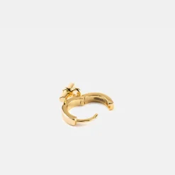 Gold T-Bar Earring
