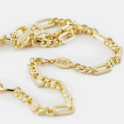Gold Track Chain Necklace