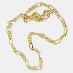 Gold Track Chain Necklace