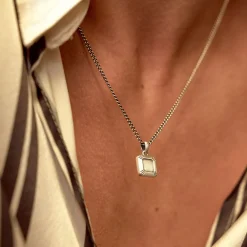 Silver Atrium Necklace