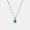 Silver Blue Blush Necklace - Limited Edition
