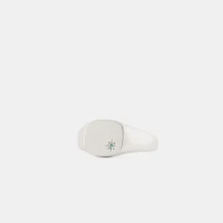 Silver Blue Topaz Birthstone Ring