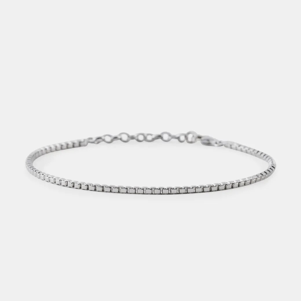 Silver Box Chain Bracelet