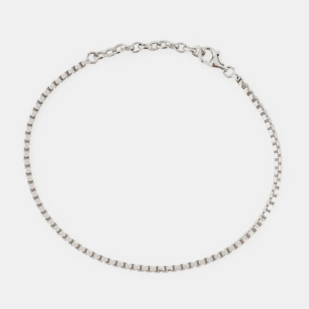 Silver Box Chain Bracelet