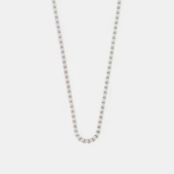 Silver Box Chain Necklace