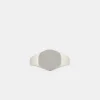 Silver Brushed Round Ring