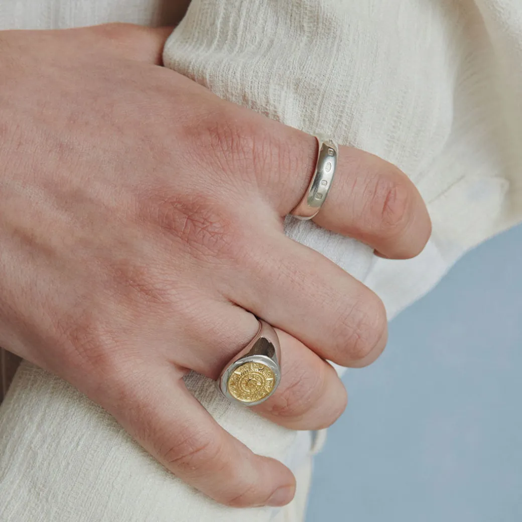 Silver Compass Ring