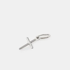 Silver Cross Earring
