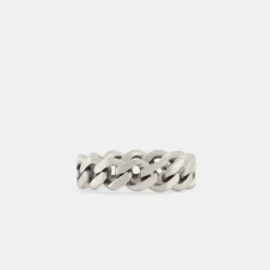 Silver Cuban Link Ring