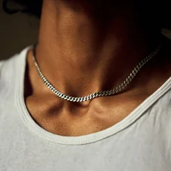 Silver Curb Chain