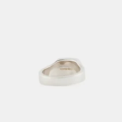 Silver Cushion Malachite Ring