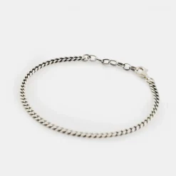Silver Diamond Cut Bracelet