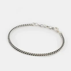 Silver Diamond Cut Bracelet