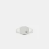Silver Emerald Birthstone Ring