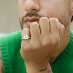 Silver Envy Signet Ring