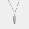 Silver Ethereal Feather Necklace