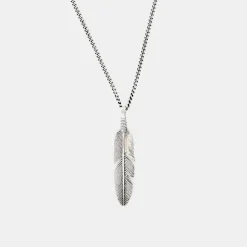 Silver Ethereal Feather Necklace