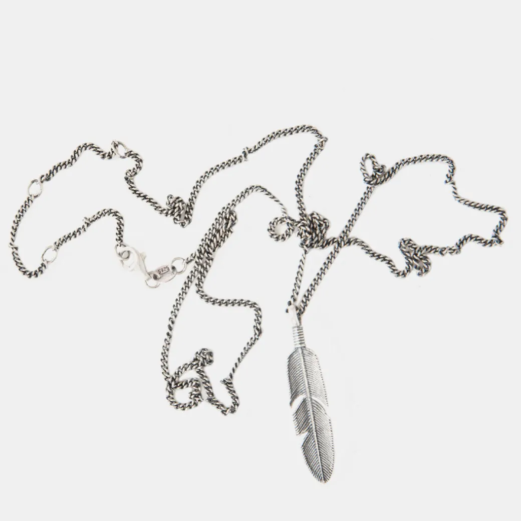 Silver Ethereal Feather Necklace