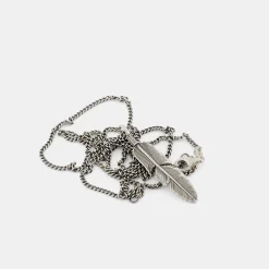 Silver Ethereal Feather Necklace