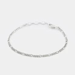 Silver Figaro Bracelet