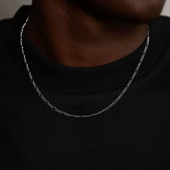 Silver Figaro Necklace