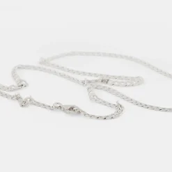 Silver Flat Cuban Chain