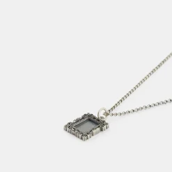 Silver Frame Necklace