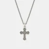 Silver Gothic Cross Necklace