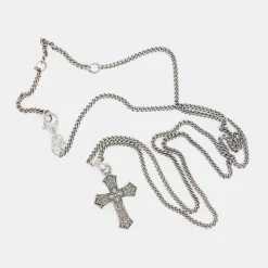 Silver Gothic Cross Necklace