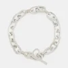 Silver Heart T-Bar Bracelet