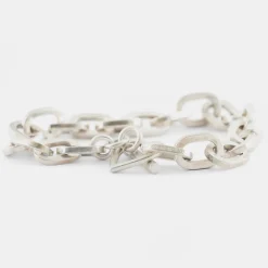 Silver Heart T-Bar Bracelet